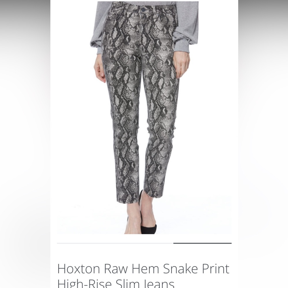 Paige snakeskin denim